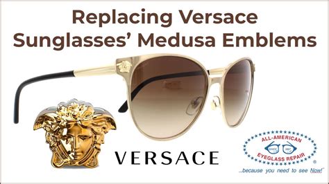 versace glasses medusa head replacement.